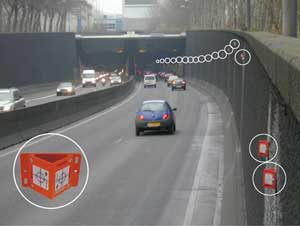 Reflective survey targets can be used for monitoring highways